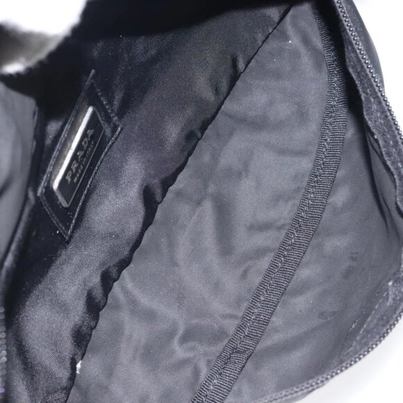 PRADA Waist bag Nylon Black Silver Auth 116632V - Picture 12 of 16
